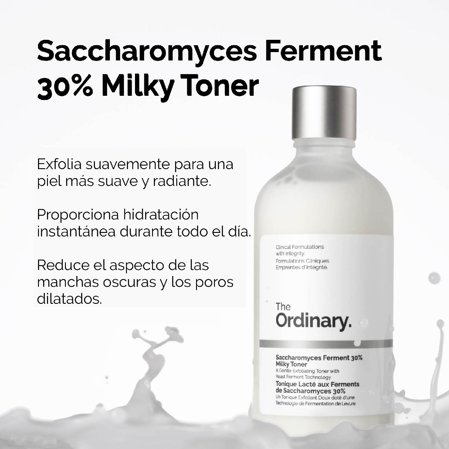 SACCHAROMYCES FERMENT 30% MILKY TONER (TÓNICO LÁCTEO LIGERO CON FERMENTO DE SACCHAROMYCES)